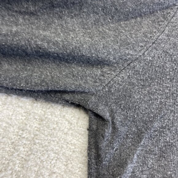 Michael Kors Mens Size L Sweater Gray Black MK Logo Crew Neck Knit Pullover Read - Picture 11 of 14